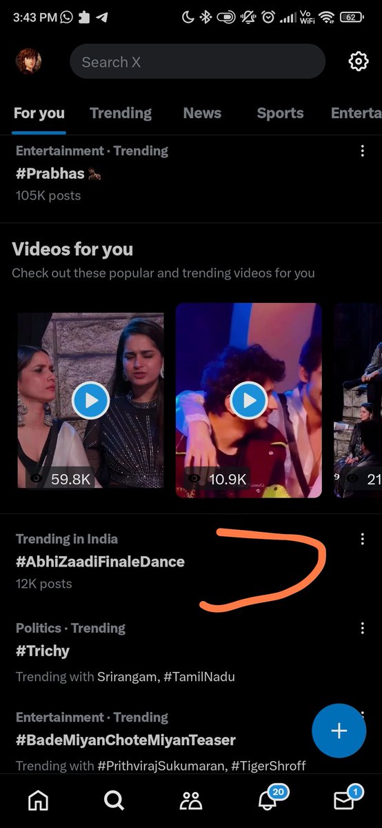 SociaTrendZ's tweet photo. Trending with 12K ...

Boost the speed 

#AbhiZaadiFinaleDance https://t.co/k1R9K4p0r0