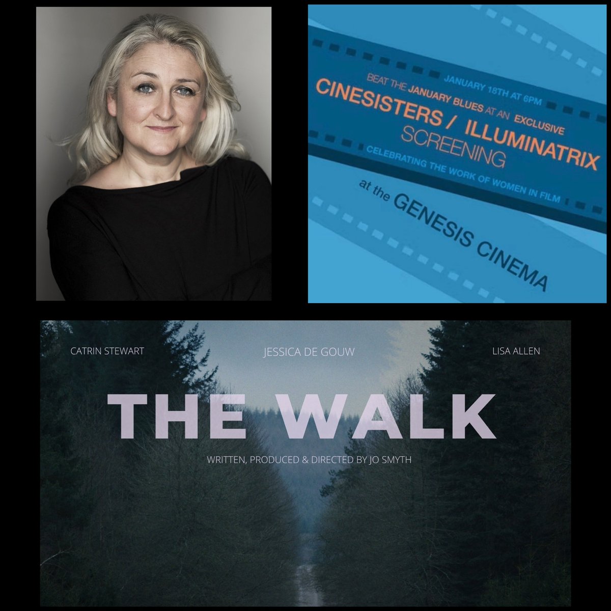 The @cinesisters and @illuminatrixLDN played host to a screening of the award winning film ‘The Walk’, featuring our client @LisaTheAllen, this week. A celebration evening of women in cinema @GenesisCinema More about Lisa here: northofwatford.com/actor-lisa-all…