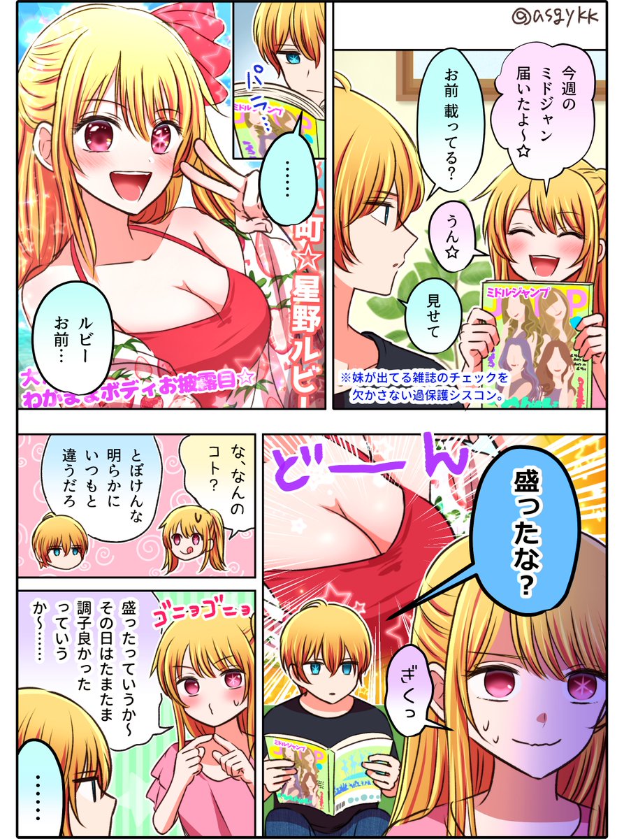 【アクルビ漫画】

妹のグラビアを厳しい目でチェックする兄。(1/2)