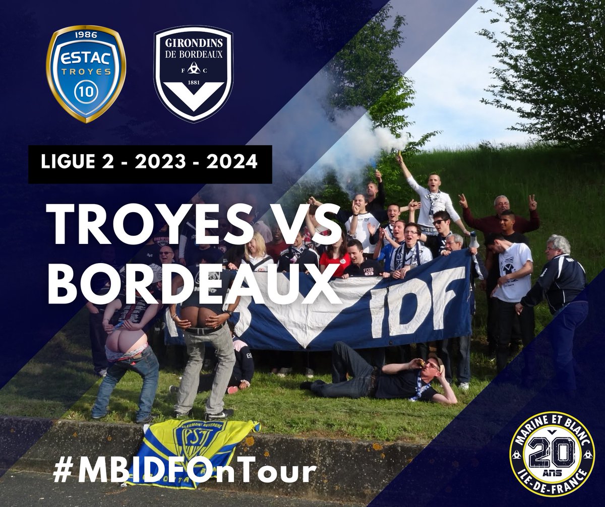 MBIDF's tweet photo. ⚽Et quand arrive le week-end, je pense à Troyes !
🚌Supporters de Bordeaux en Ile-de-France, on organise un bus au départ de Paris pour le match à Troyes le samedi 3 février à 19h. Rejoignez-nous !
➡️Toutes les infos ici : https://t.co/4hRCadLUMv
#Girondins #MBIDF https://t.co/hb8IJ0W9bO