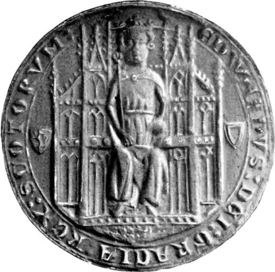 jdmccafferty's tweet photo. 20 Jan 1356: Edward Balliol surrenders his claim to the #Scottish throne to Edward III of #England at #Roxburgh #otd https://t.co/3R0nkm8RYI