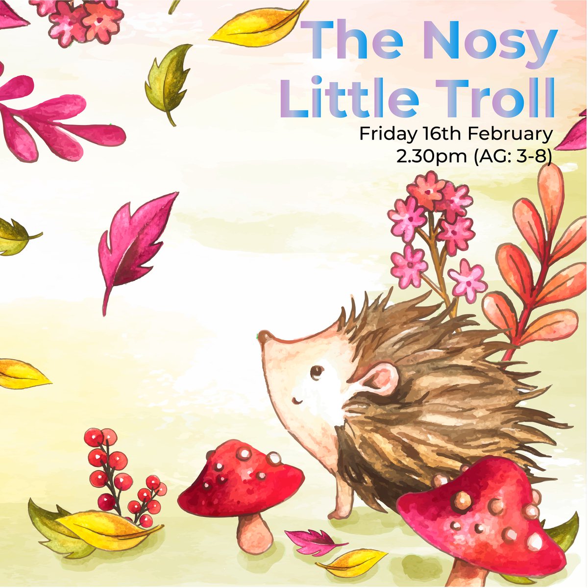 Venture down to the Enchanted Forest! Craft and sculpt your very own masks and trinkets to bring to our children's performance, The Nosy Little Troll! Whimsical Felt masks, Painted Fairy Houses, The Nosy Little Troll, Book now at: ruralarts.org/whats-on/