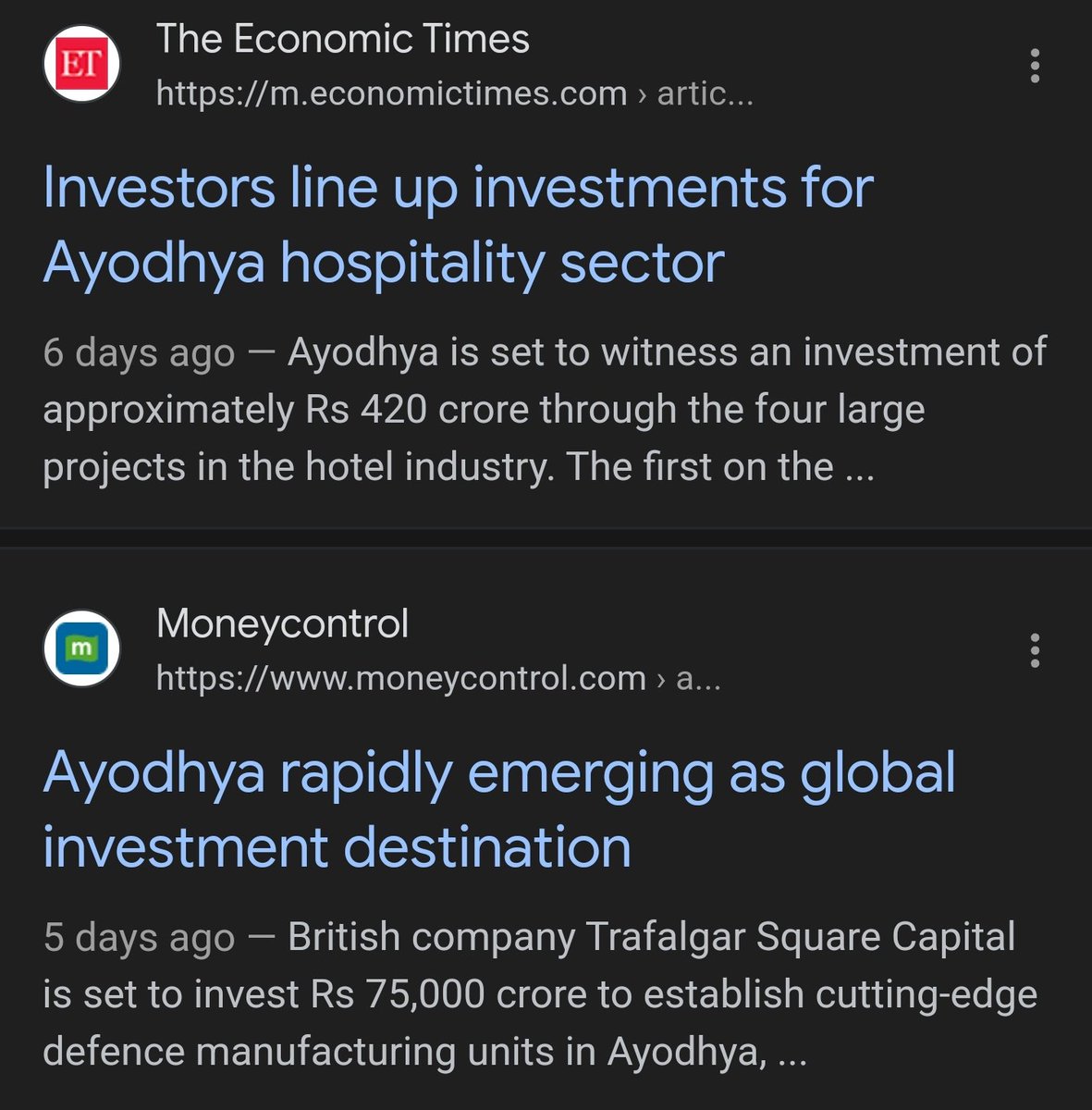 Sanatani_Thanos's tweet image. look at this chutiya, according to him govt spending on Infra projects is wrong in his opinion.

do kaudi का #CONgressi dalal doesn't talk about the economic significance Ayodhya will have on the economy of UP Nd the nation.

➡️ Investors have lined up already
➡️ Stocks have
