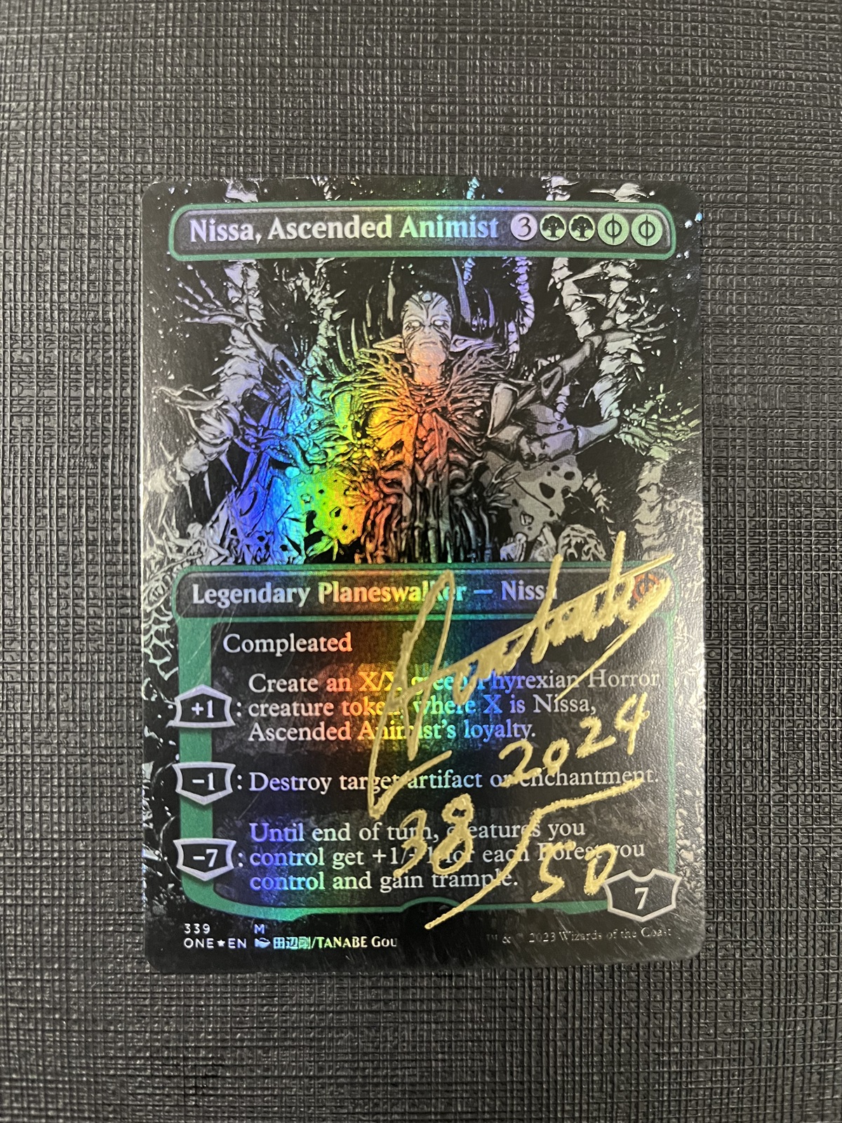 MTG【向上した精霊信者、ニッサ】アーティストプルーフ FOIL】【英】向上した精霊信者、ニッサ/Nissa, Ascended Animist