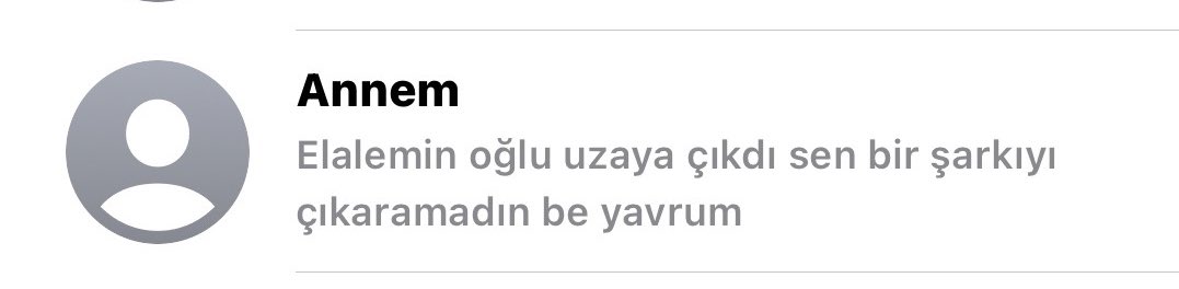 bir yeni mesaj