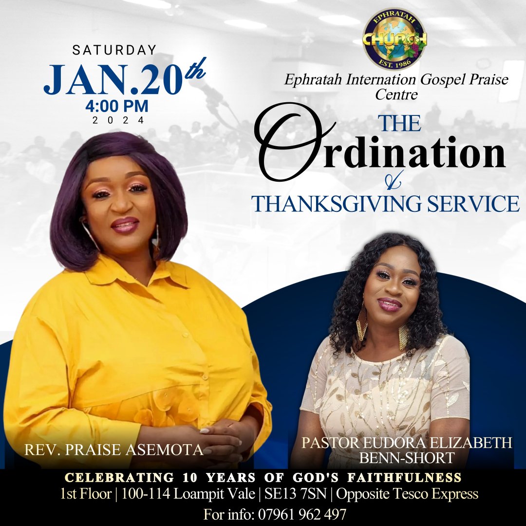 eehireservices's tweet photo. The official Ordination and Thanksgiving service https://t.co/xBbv3ZDdMV