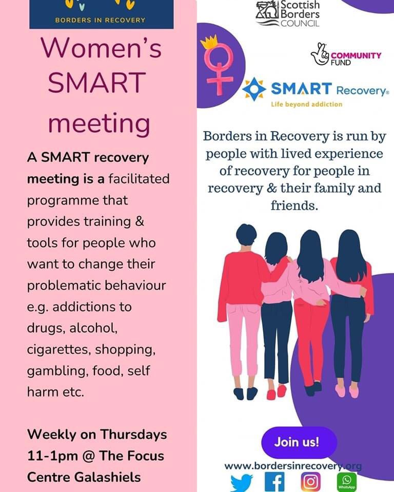 Starting Thursday 1st Feb💜 A weekly group for women who want to make changes to their behaviour 💜Run by women who are in recovery💜 @caddygirl46 @doig_fiona @ChrisMyers_UK @ElenaWhitham @UKSMARTofficial @WeAreWithYou @louisestewart80 @traceymcfallCEO