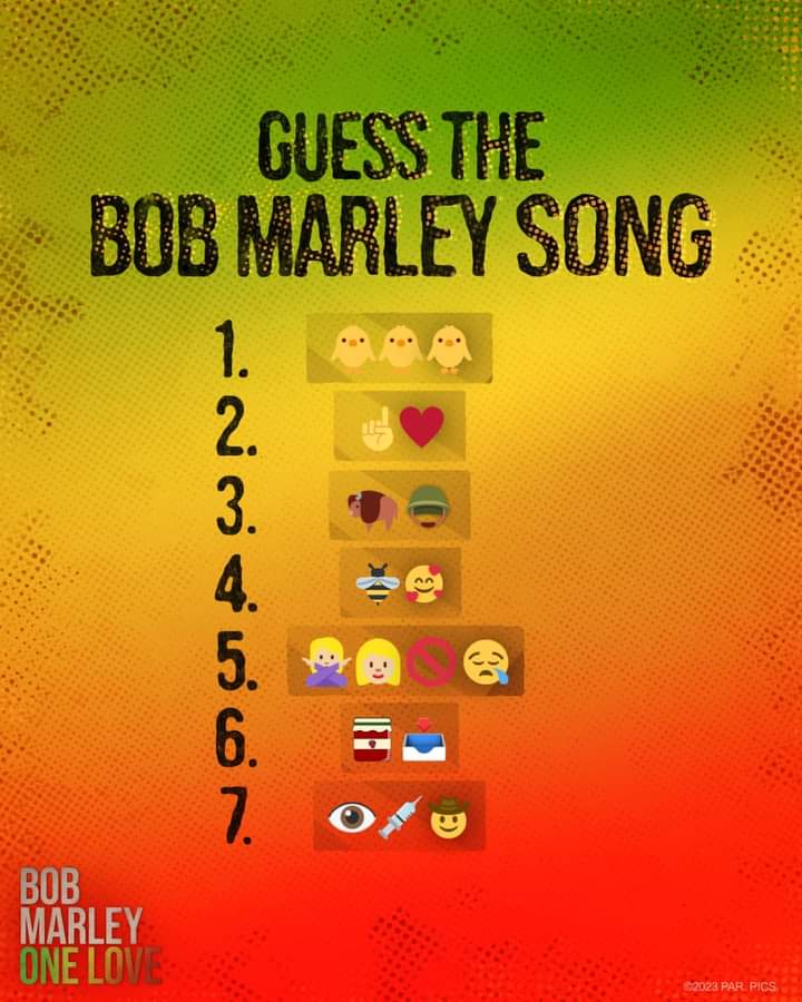 HINT: they're all classics 🎶 #BobMarleyMovie #Jamuary

<a href="/CinemaxUg/">Century Cinemax Uganda</a>
#CenturyCinemaxUganda 
#BobMarley #OneLoveMovie
#BobMarleyOneLove