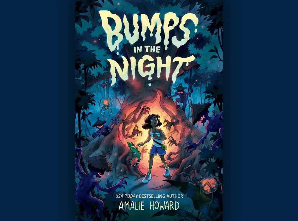 The middle grade horror debut from @AmalieHoward in which a girl stays with her grandmother in Trinidad for the summer and discovers that she comes from a long line of witches. Read an exclusive excerpt before it releases on Feb 20 from @DelacortePress: thenerddaily.com/bumps-in-the-n…