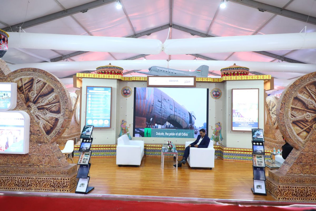 TourismDptt's tweet photo. Odisha Tourism is participating in Wings India 2024, a global aviation confluence, from 18th - 21st January at Hyderabad.
Visit the Odisha Tourism pavilion, explore a kaleidoscope of Odisha's tourism offerings and embark on a journey through India's Best Kept Secret.
#OTinFocus https://t.co/e3wmTfbGti