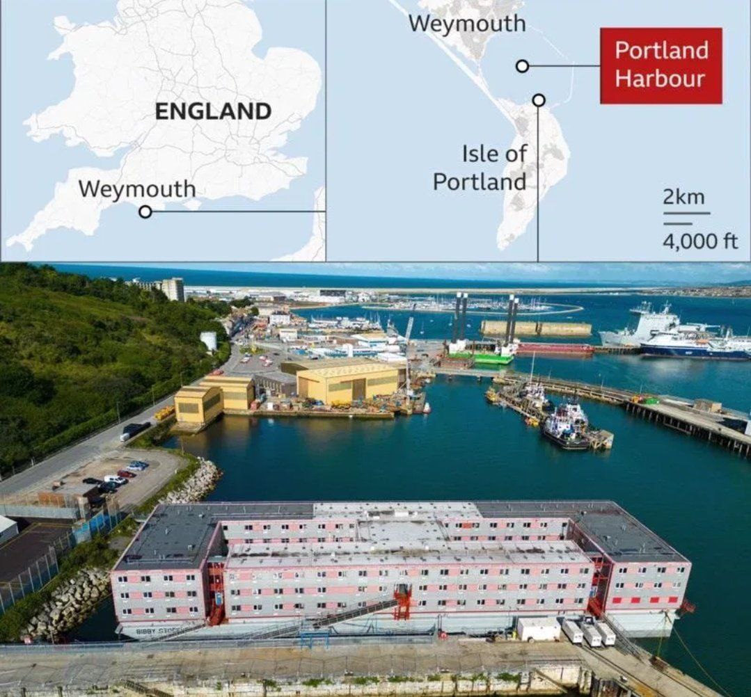 An ILLEGAL living on board the BIBBY STOCKHOLM barge has appeared in COURT charged with ASSAULT and THEFT. 

AHMED HAFFA, aged 24, of the Bibby Stockholm barge at Portland Port, was formally charged after he appeared before Poole Magistrates' Court on Thursday, January 18 after a