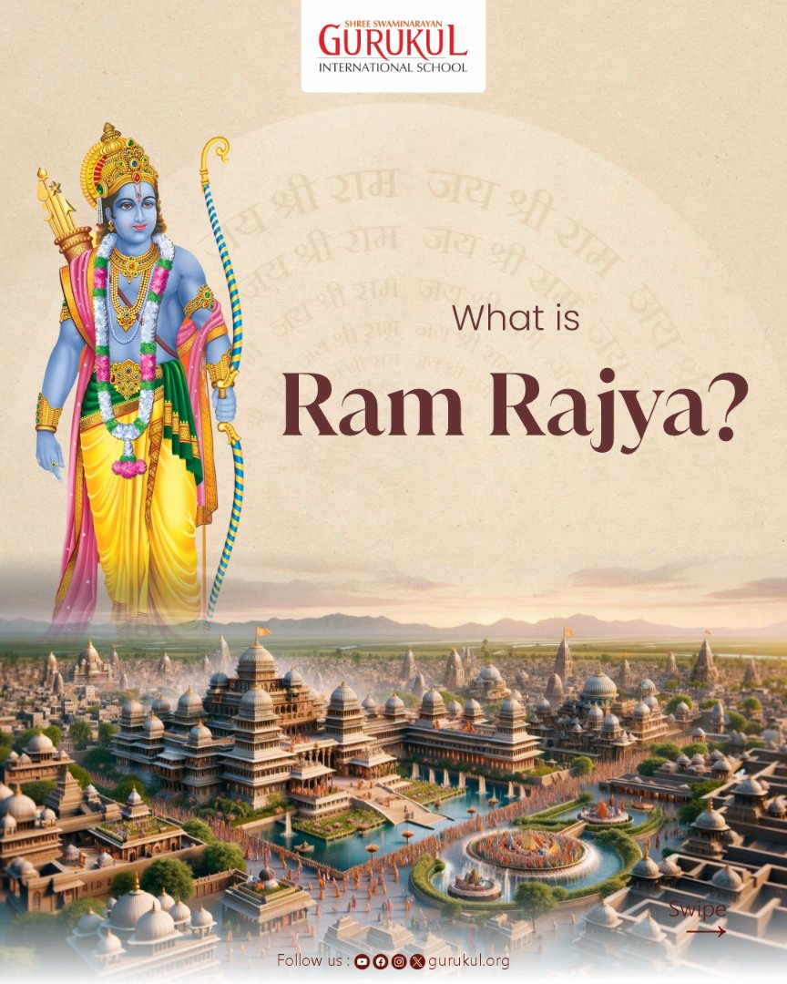 gurukul_org's tweet photo. let's take a look at what is Ram Rajya?
there are 9 indications of Ram Rajya
Click for more: https://t.co/DHuiY5Uaoc
#Ram #rammandir #ramrajya #bhagwanram #gurukul #dharma #hindu #leadbyexample #creator #justice #ayodhya #PranPrathista #jaishriram #ayodhyaparv https://t.co/Wg7MPYH9DF