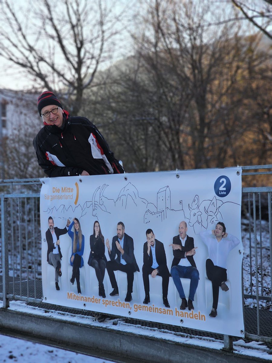 Einfach mal Die Mitte wählen. #teamorange #diemittesarganserland