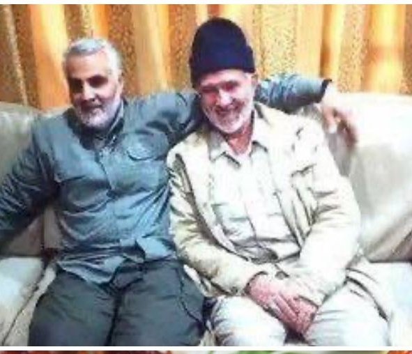🔴 The Islamic regime confirms that Major General #Yusef_Omidzadeh, the head of the intelligence unit of #QudsForce in #Syria, was killed, along with his lieutenant #HajjGholam (Muhram).

In the photo, you can see Omidzadeh with a #Soleimani.
