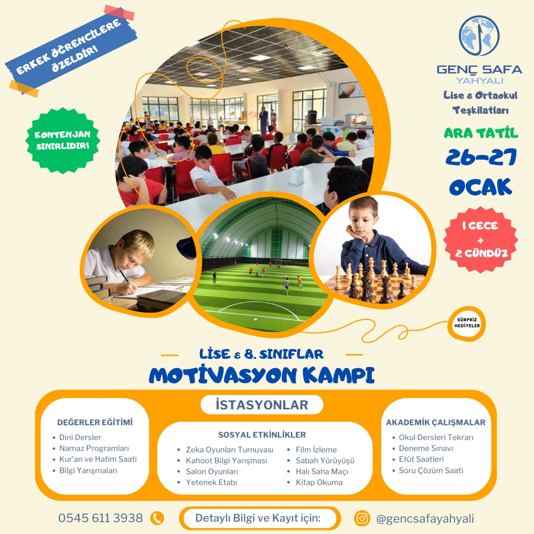 Lise ve Ortaokul Motivasyon Kampımız 🙃🌹