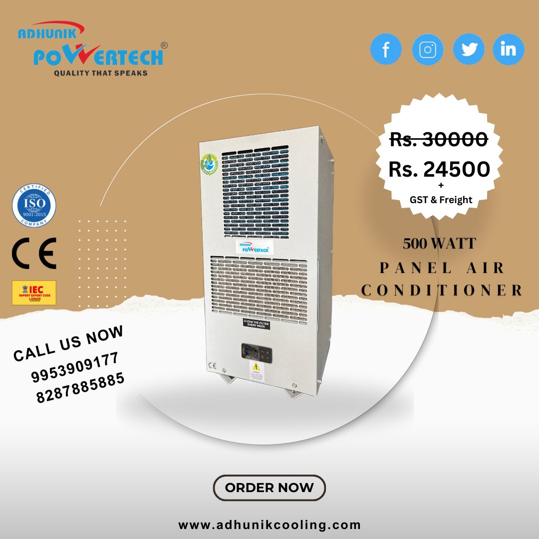 AdhunikCooling's tweet photo. 🌬️ Elevate Your Machine Performance with Adhunik Powertech Panel Air Conditioner! ❄️ Maximize efficiency by keeping your machines cool with our cutting-edge Panel Air Conditioner!
📞 Call Us Now at 99539 09177 and ensure your machines perform at their best!
#cnc #panelac #HVAC https://t.co/1a4Ribspov
