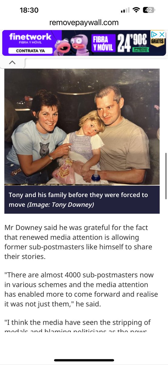 tonydowney67's tweet image. The @PostOffice admitted it took £35.8k from me in 2007. I was forced to bankruptcy and breakdown and ruined my life 

They have still not paid this back to me 

I have been offered £10k in compensation 

This has to stop NOW . All SPMS need recompense now .#mrbates
