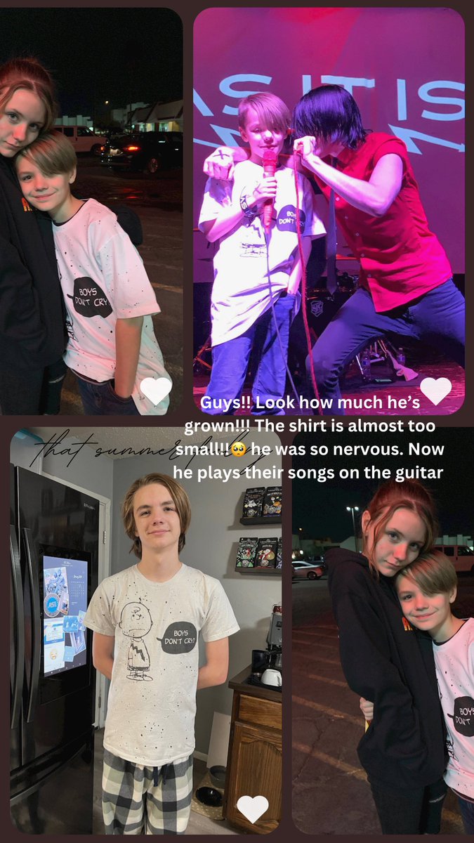 snaprebelx's tweet photo. I hope one of you will see this and share it with the others. You guys were the first band he loved. You ignited his passion for music that has never slowed down!  Thank you for everything @ASITISofficial @PattyxWalters @benlangfordbiss @ronnie_ish @AlistairTesto @foley_as_it_is https://t.co/jEL6hdu2Go