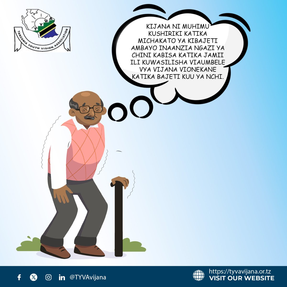 TYVAvijana's tweet photo. Kijana unapaswa kushiriki katika michakato ya kibajeti kwenye Jamii unayoishi ili kusaidia kuwasilisha vipaumbele vyenu.
#Bajeti20232024
#uchambuziwabajeti https://t.co/ctqCx1CVR4