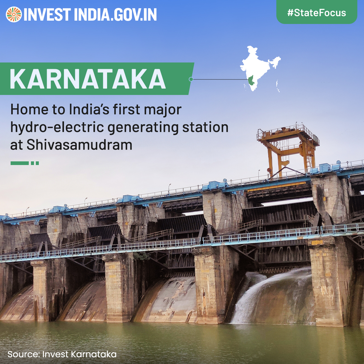 #Karnataka stands at the forefront of #solarenergy production, backed by a robust ecosystem of 400+ #renewableenergy companies, resulting in significant #cleanenergy generation. Discover more at: bit.ly/II-Karnataka #StateFocus @CMofKarnataka @mnreindia @OfficeOfRKSingh