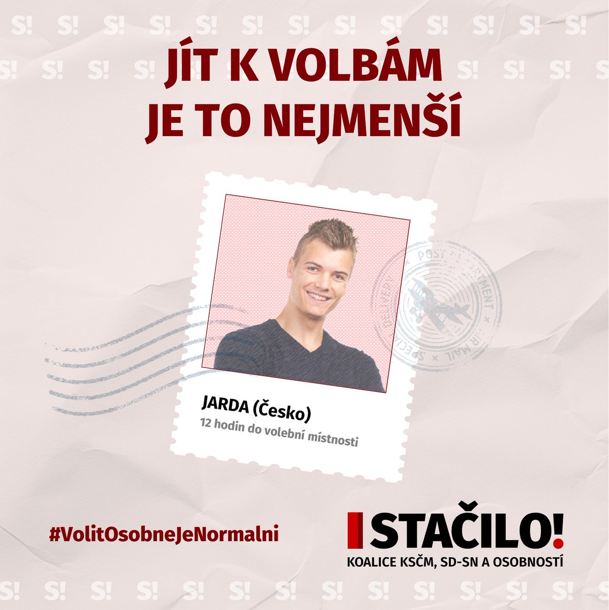 Tisíc korun a dvanáct hodin času. Tolik stojí Jardu, který chce volit poslance ve svém kraji, jet ze slezské Vidnavy, kde žije, do krušnohorské Rotavy, kde má trvalé bydliště.
Jarda nemůže jet vlakem, protože železniční spojení do Vidnavy zrušil už v roce 2010 Olomoucký kraj pod