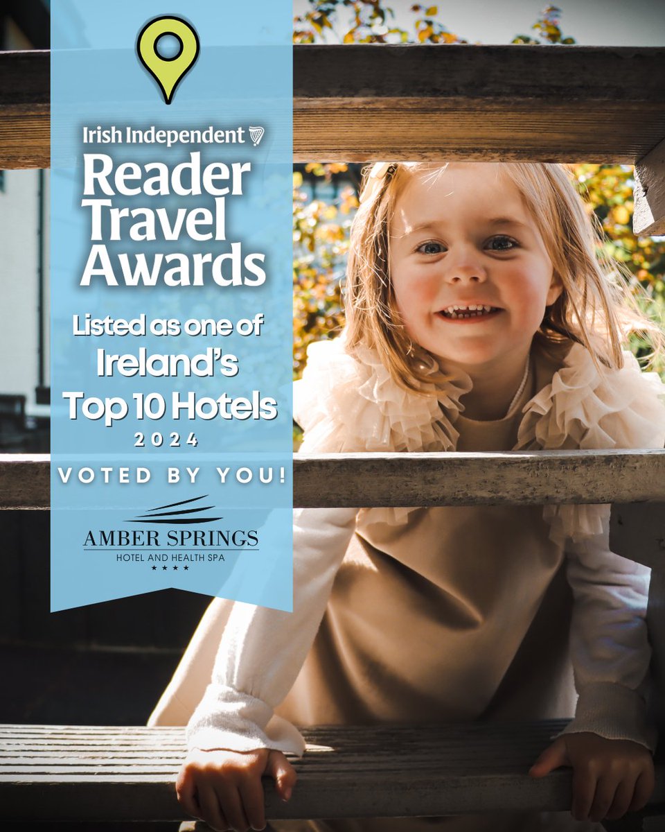 SO excited to have received the news that Amber Springs Hotel has been announced as one of Ireland’s Top 10 Hotels in The Irish Independent Reader Travel Awards 2024 ✨ A big thank you to @poloconghaile & @‌indotravel.ie and to all our wonderful guests who voted for us