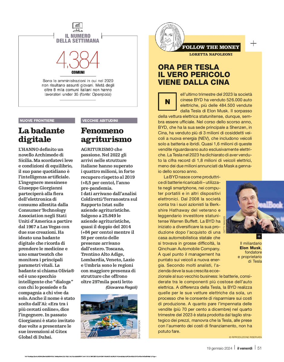Giusepp98654777's tweet photo. 🚀 #checkmed e #olivia su @repubblica 💥

Sono entusiasta di condividere che #LaRepubblica ha dedicato un articolo speciale nel suo inserto del #venerdi a Innova ed i suoi due progettirivoluzionari, mettendo in evidenza la partecipazione al CES #2024 di Las Vegas. https://t.co/nNMn32Wjub
