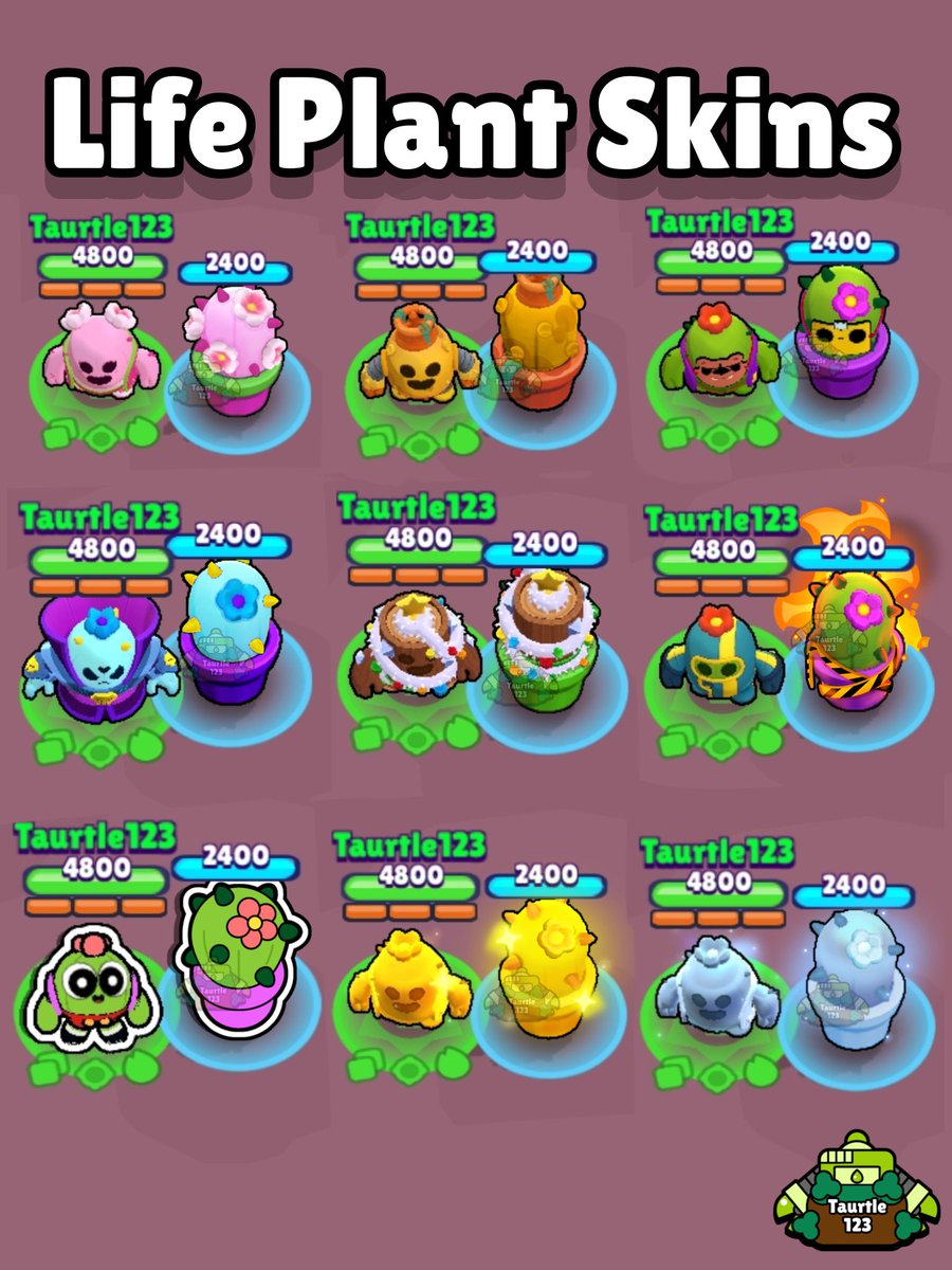 Life Plant skin for each Spike skin 🌵
-Individual skins in the replies

#BrawlStars #BrawlStarsArt #BrawlStarsFanart