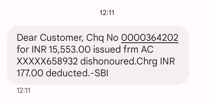 UsirigaagiHasir's tweet photo. What is wrong with @TheOfficialSBI..? Without any prior information, SBI Chikkaballapur has dishonored the  cheque distributed to a customer. The persisting prblm destroys the image of the organization. Expecting immediate action. @SBI_FOUNDATION @jagograhakjago @sbi https://t.co/iiy1HSeZma