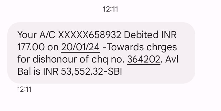 UsirigaagiHasir's tweet photo. What is wrong with @TheOfficialSBI..? Without any prior information, SBI Chikkaballapur has dishonored the  cheque distributed to a customer. The persisting prblm destroys the image of the organization. Expecting immediate action. @SBI_FOUNDATION @jagograhakjago @sbi https://t.co/iiy1HSeZma