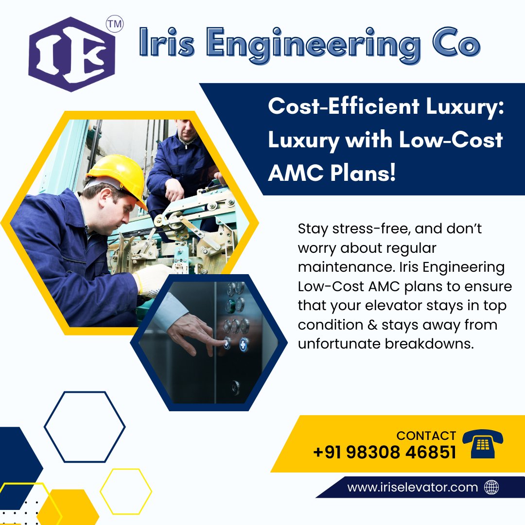 irisengineer's tweet image. Cost-Efficient Luxury: Luxury with Low-Cost AMC Plans!

● Reduce Sudden financial expenses
● Cost Savings
● Timely Maintenance
● Extended Lifespan
● Hassle-free Services
iriselevator.com