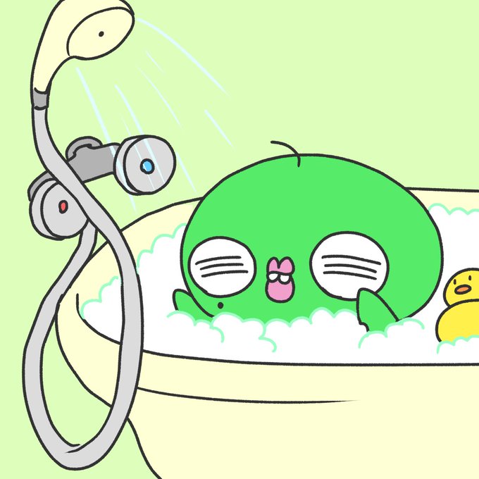 「入浴 シンプルな背景」のTwitter画像/イラスト(新着)
