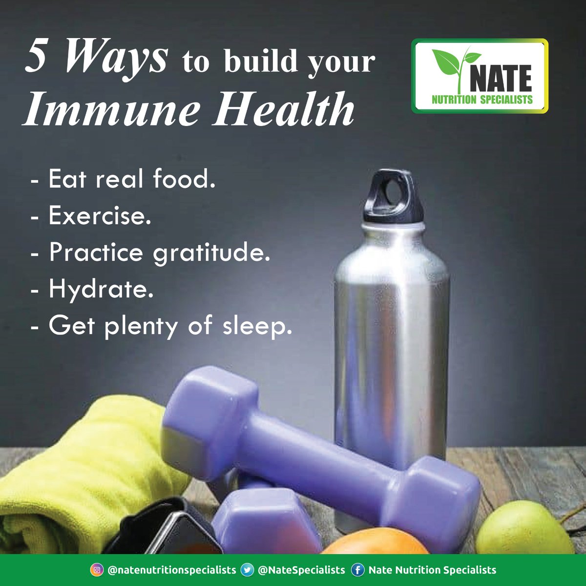 Looking to supercharge your immune system? Here are some tips to boost your immunity naturally. 

Remember, a strong immune system is your body's best defense!💪💚.
 
#boostimmunity.

#buildyourmmunehealth.

#healthylifestyle.
