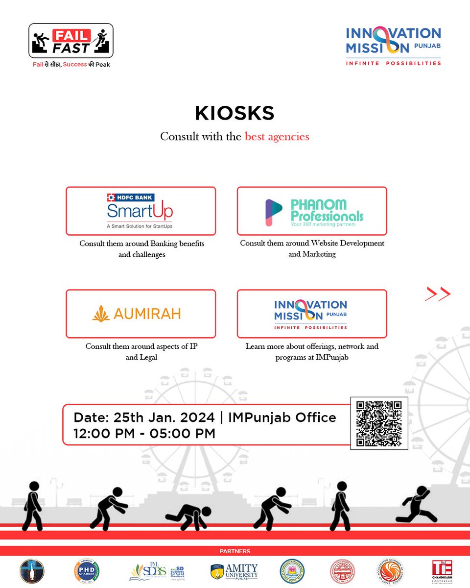 TheIMPunjab's tweet photo. Get ready for the culmination of IMPunjab's Fail Fast Program! 🚀 On Jan 25th, immerse yourself in the celebration at the Fail Fast Fair, as we mark the graduation of our startups. 

Register now:- https://t.co/MxZ3KuUqhD https://t.co/FcTPWy2qZP