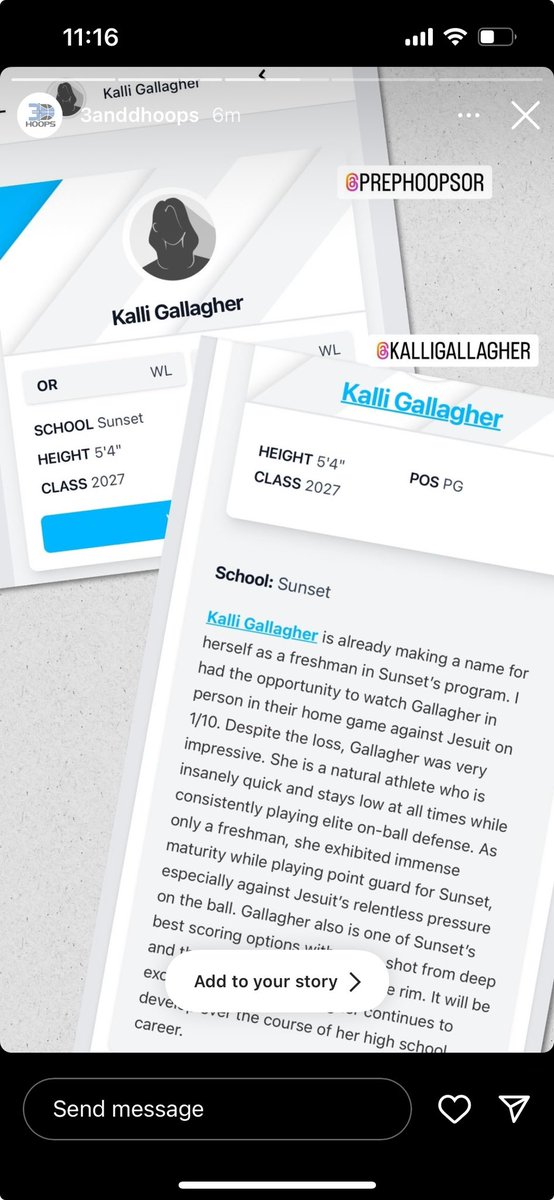 Proud of the kiddo. She’s been playing really well. @GallgherKalli puts in more work than any kid I know.