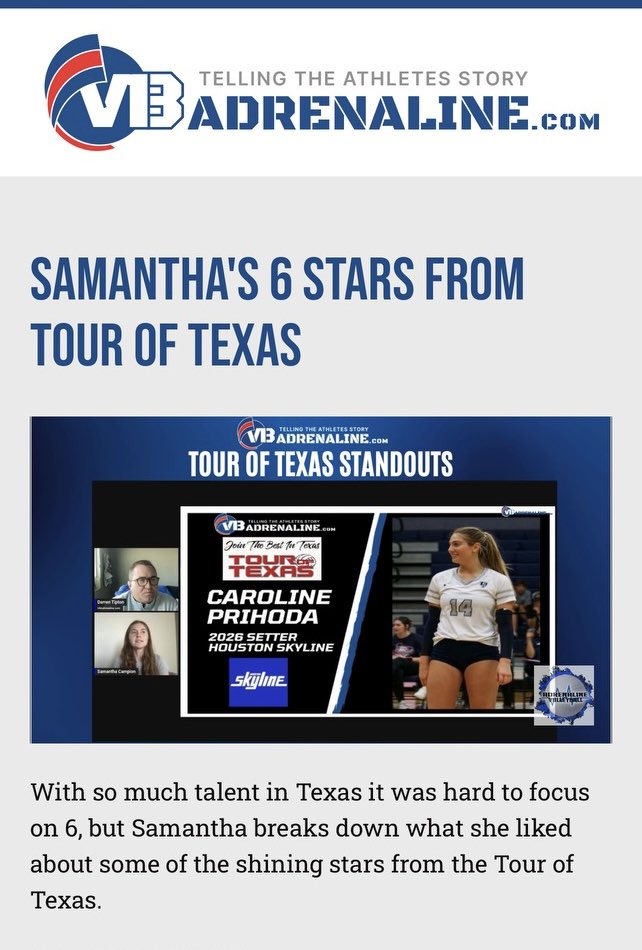 carolineprihoda_VB (@carolinep_2026) on Twitter photo Thank you! The talent in Dallas last wknd was 🔥. Thank you for the kind words about our team <a href="/HoustonSkyline/">Houston Skyline</a> 16Royal. I am truly grateful for your acknowledgement of me and my teammate <a href="/henleeryan/">henlee moszkowicz</a>. 🤍
#outwork #wintheday
<a href="/seanmcmurry/">Sean McMurry</a> <a href="/CPVBCavs/">College Park Vball</a> <a href="/setteru/">SetterU</a> @settervision Thank you! The talent in Dallas last wknd was 🔥. Thank you for the kind words about our team <a href="/HoustonSkyline/">Houston Skyline</a> 16Royal. I am truly grateful for your acknowledgement of me and my teammate <a href="/henleeryan/">henlee moszkowicz</a>. 🤍
#outwork #wintheday
<a href="/seanmcmurry/">Sean McMurry</a> <a href="/CPVBCavs/">College Park Vball</a> <a href="/setteru/">SetterU</a> @settervision