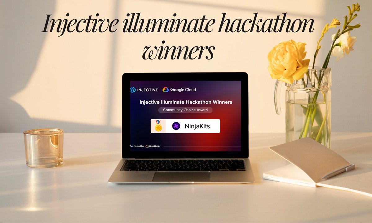 Hashiro_INJ's tweet photo. π Huge congrats to @NinjaKits_ for winning the Community Award at the Injective x Google Cloud Illuminate Hackathon! π
Their all-in-one DEFIxNFT management tool on @Injective_ is gonna be a game-changer! π
A big thank you to all the ninjas who voted!π₯
#InjectiveHackathon https://t.co/KeqKQLML5k