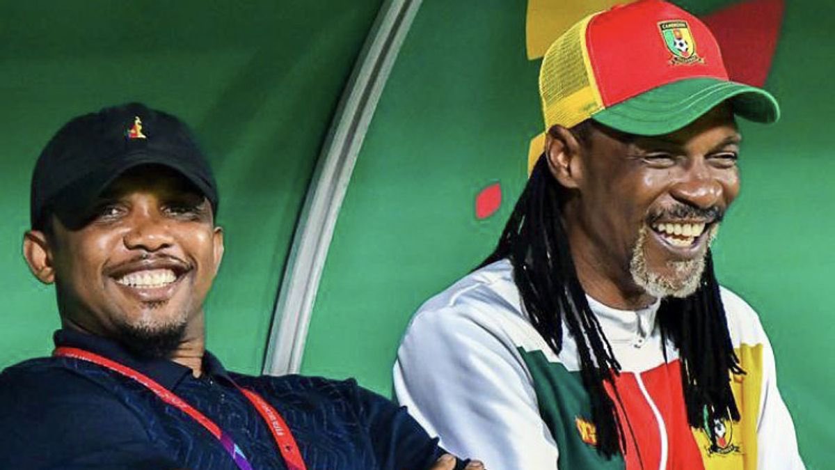 KCMathoma's tweet photo. Will the Cameroonian SONG still manage to bring a smile to Samuel Eto's face? They drew with Guinea, lost to Senegal and are now left with no choice but win against The Gambia in their last fixture.
#AFCON2023
#KCMGlobalSports
#KCMGSFootball
#TotalEnergiesAFCON2023 https://t.co/v2b4XxMIq1
