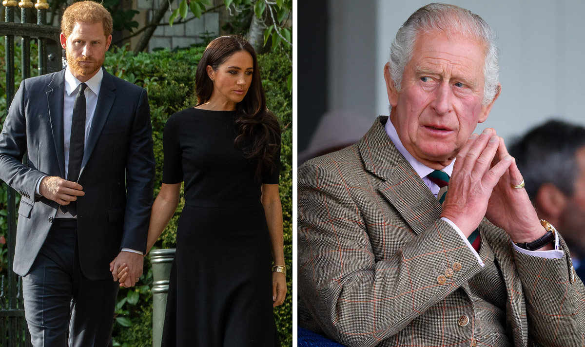 Royal Family LIVE: Prince Harry and Meghan Markle 'learned of King Charles's health on the news' #RoyalFamily express.co.uk/news/royal/185…