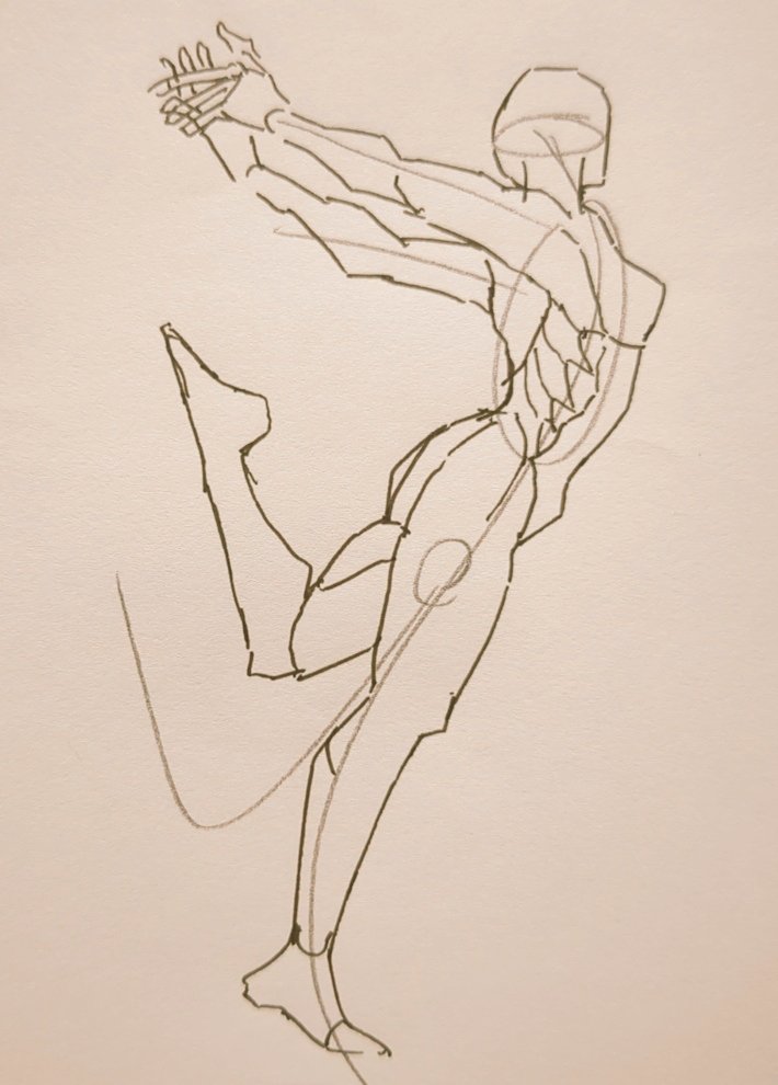 「#1日1模写Ⅳ 24/365 #POSEMANIACS」|伊吹天花🦄漫画家のイラスト
