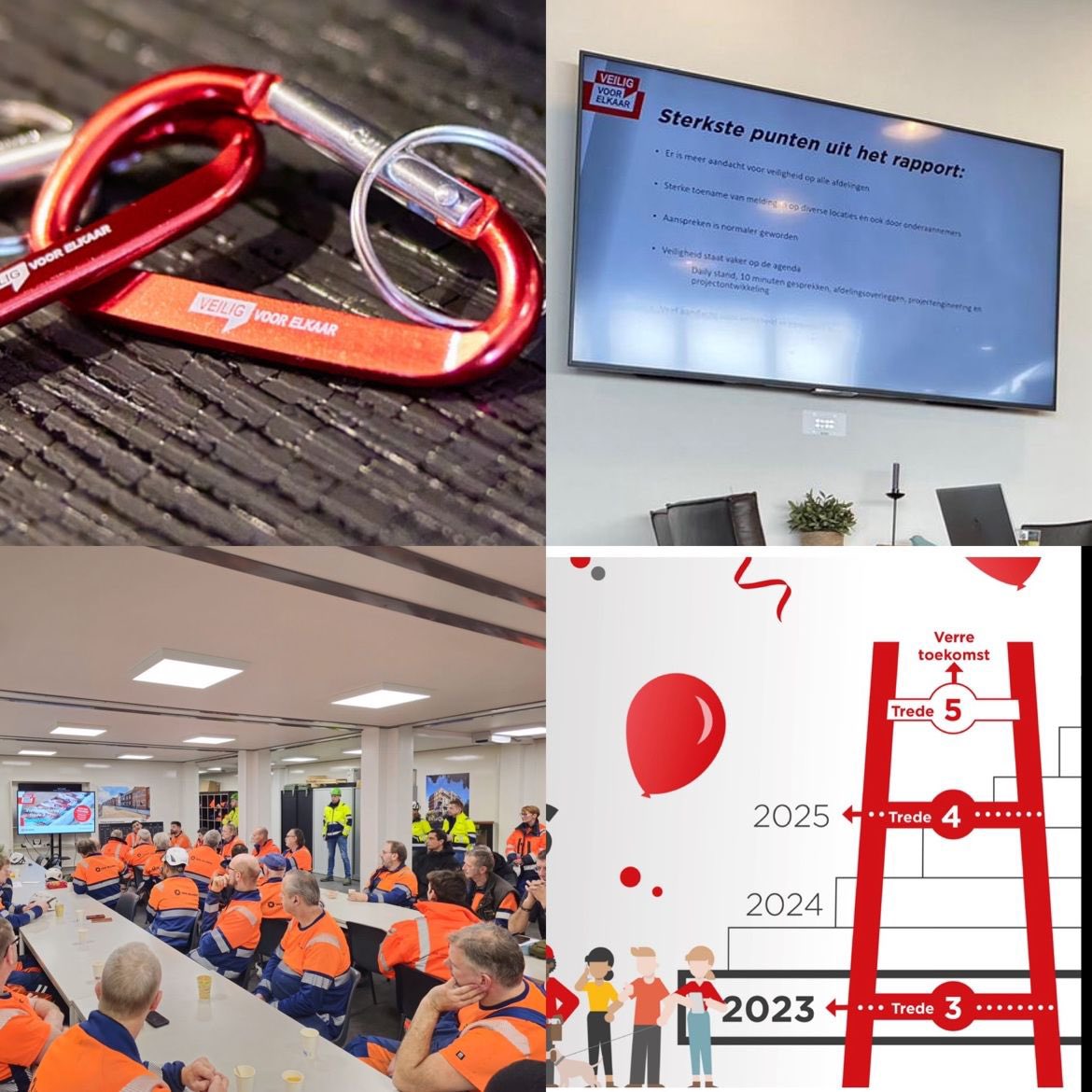 Met íedereen <a href="/VanWijnenGroep/">Van Wijnen</a> trede 3 Safety Culture Ladder gehaald. Van nieuwbouw tot R&amp;T, van fabriek tot kantoor, van projectontwikkeling tot vastgoedbeheer. Samen de ladder op om iedereen iedere dag veilig thuis te laten komen. Op elke plek samen stilstaan bij dit resultaat