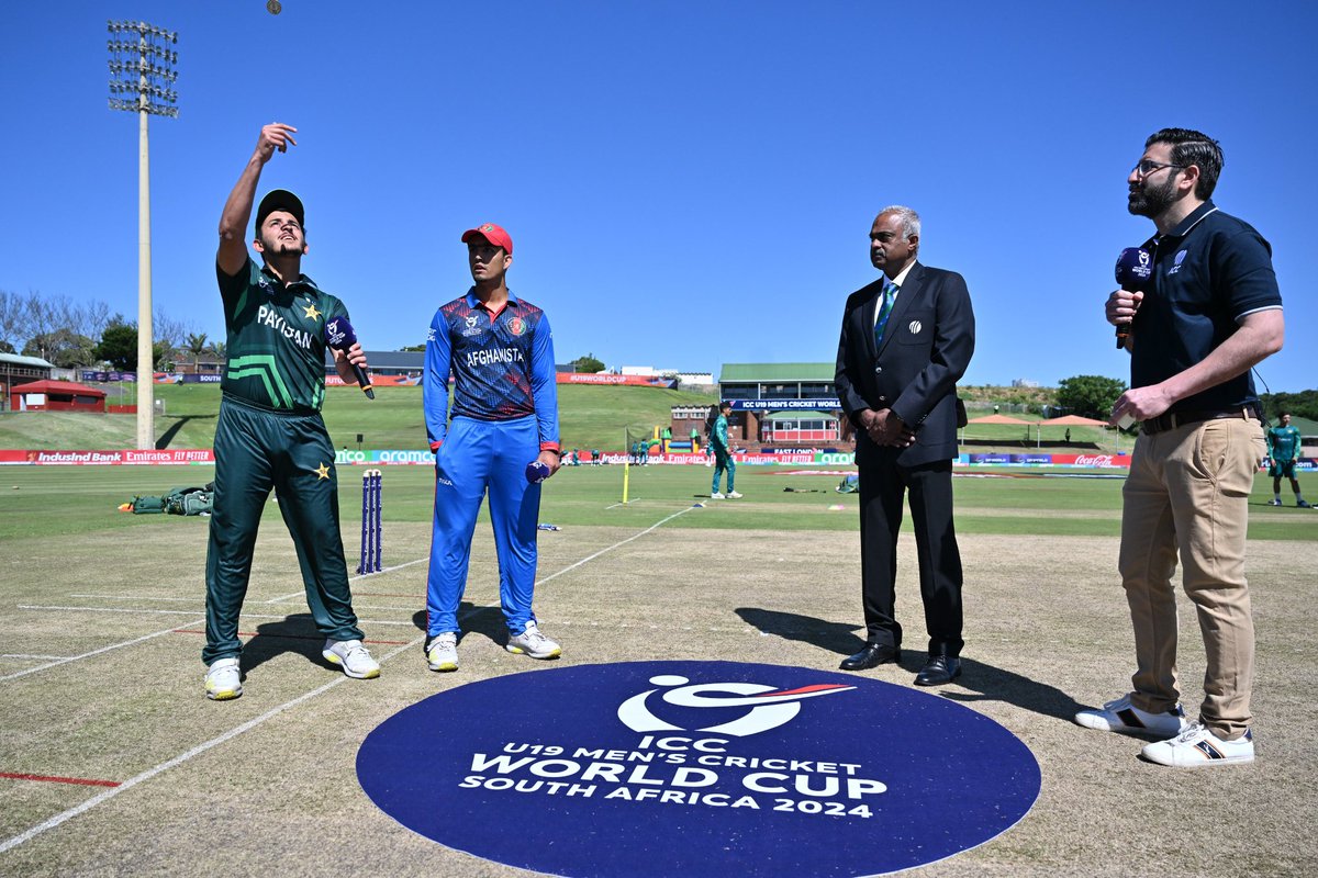 PAK vs AFG U19 WC

Pakistan 🇵🇰 U19 won the Toss and decided to BAT first 🔥
#PAKvsAFG