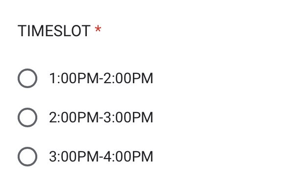 EVENT UPDATE‼️‼️
OUR EVENT IS NOW 1PM-4PM ID YOUR SLOT IS 1:30pm-2:30pm which means yours will be changed to 1pm-2pm