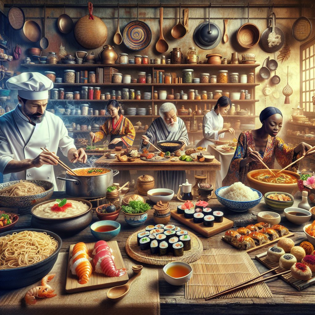 'Unrolling the magic of culinary delight. 💫 Each ingredient, a verse in the poem of taste. 🍵🍗🍓Every dish, a canvas painted with flavors.🎨🍝🍇 Follow the symphony of sizzles and pops to a fantastical food landscape. Bon appétit! 🍴🌍#FoodGloriousFood #CuisineQueen
