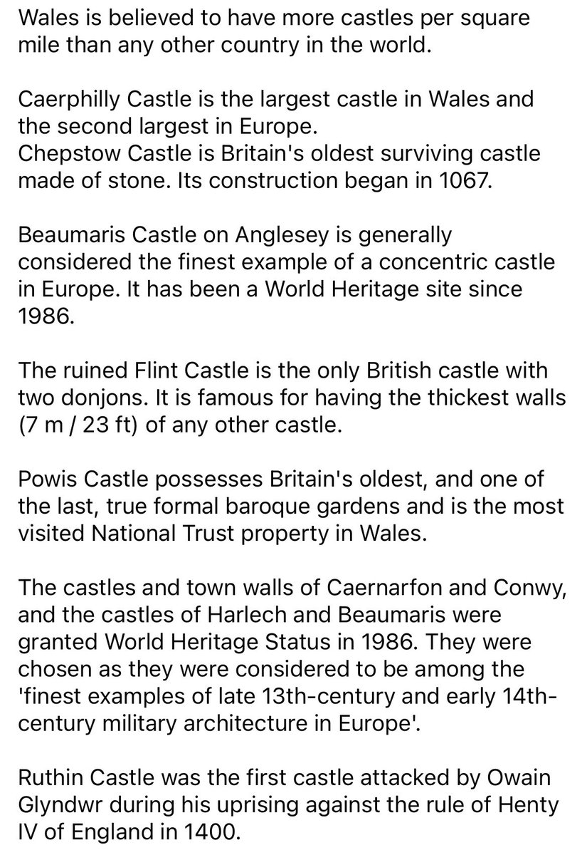 Just a bit of Welsh Castle history for you on a Saturday morning!