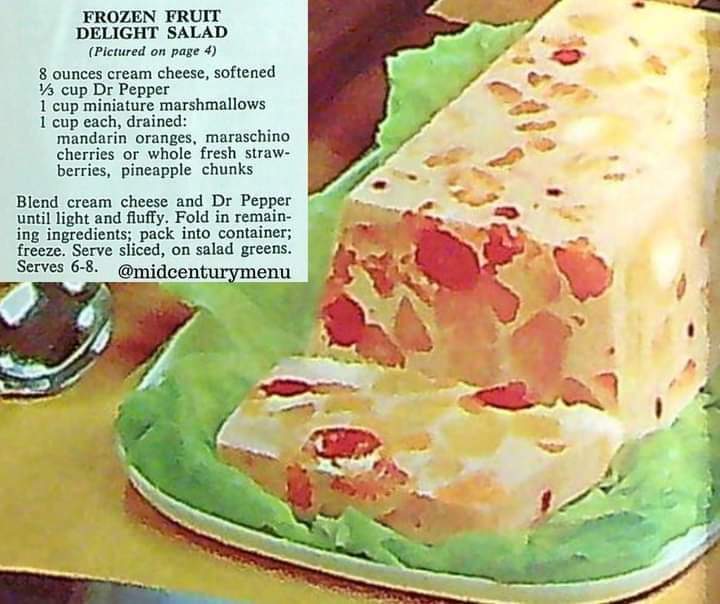 Wait. Blend cream cheese and DR PEPPER?! #VintageRecipe