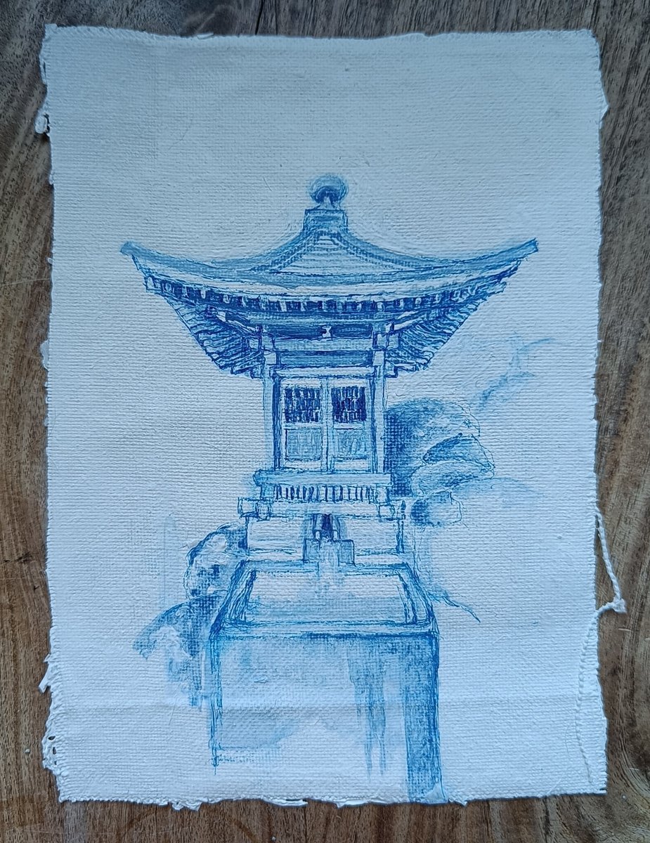 awc_haandrikman's tweet photo. De 28e schildering in de serie #dreamsofshikoku .

En het 28e verhaal: over kamferbomen, bosgeesten en een klein heiligdom:
https://t.co/G0PgPZzZGa

#88tempels #blueart #delftsblauw #newart #artproject #artistatwork #artinprogress https://t.co/8VZ1RhYpRm