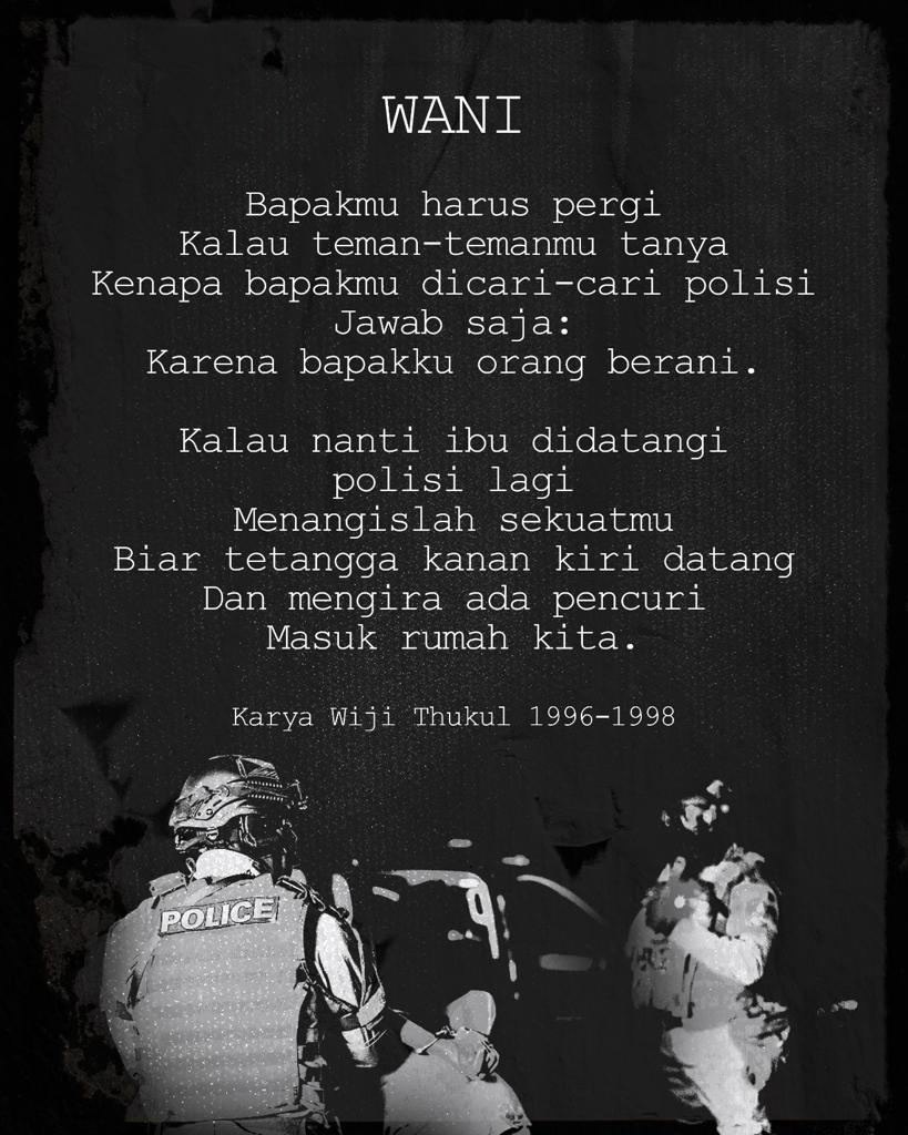 ๐พ๐๐๐๐ (@sammi_ananta) on Twitter photo Darurat Demokrasi!!!
Memang begitu miris apa yang telah terjadi pada Bang <a href="/Paltiwest/">Bang #Nalar โ๏ธ</a>, walaupun pasti dibenak semua orang teringat kembali memori kelam di masa Orde Baru. Darurat Demokrasi!!!
Memang begitu miris apa yang telah terjadi pada Bang <a href="/Paltiwest/">Bang #Nalar โ๏ธ</a>, walaupun pasti dibenak semua orang teringat kembali memori kelam di masa Orde Baru.