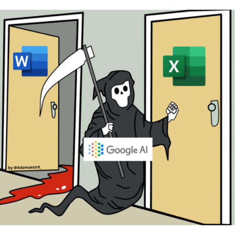 Excel et Word viennent d’être dépassés par l'IA.

Google a introduit deux IA GRATUITES pour Docs et Sheets.

Découvrez comment activer et utiliser ces fonctionnalités GRATUITEMENT ↓

[ Mets en signet pour ne pas perdre 🧵 ]