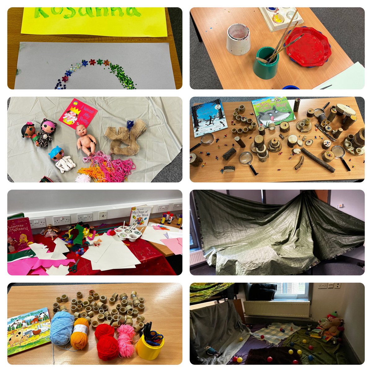 What a fab session we had yesterday in university all about planning! We had to use the resources provided to create continuous provision areas, everyone loved the den I made!! 😀🧸🪁🎨📚 Thanks @JamieAllman8 ! @EHU_FOE @edgehill